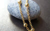 Accessories - 16ft (5m) Anti Tarnish 16K Gold Finish Brass Satellite Chain Bead Ball Cable Chain  A2157