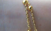 Accessories - 16ft (5m) Anti Tarnish 16K Gold Finish Brass Satellite Chain Bead Ball Cable Chain  A2157