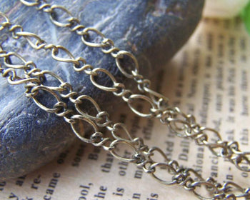 Accessories - 16ft (5m) Of Antique Bronze Brass Figure 8 Infinity Link Chain  A2024