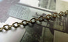 Accessories - 16ft (5m) Of Antique Bronze Brass Flat Oval Cable Chain 2.8x3.2mm A6428