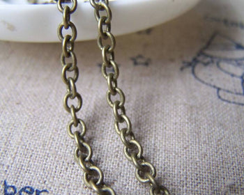 Accessories - 16ft (5m) Of Antique Bronze Brass Thick Cable Chain Link 3.5mm A2721