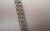 Accessories - 16ft (5m) Of Antique Bronze Brass Twisted Curb Chain Link Size 3.1mm A2025