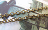 Accessories - 16ft (5m) Of Antique Bronze Steel Cable Chain Link 2.3mm A5282