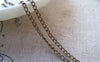 Accessories - 16ft (5m) Of Antique Bronze Steel Curb Chain Link Size 1.8mm A5042