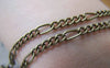 Accessories - 16ft (5m) Of Antique Bronze Steel Figaro Chain Link 3.5mm A4428
