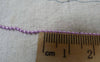 Accessories - 16ft (5m) Of E-Coating Purple Tone Brass Bead Chain Ball Chain 1.5mm A7377