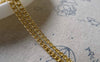 Accessories - 16ft (5m) Of Gold Tone Steel Curb Chain Link Size 2.5mm A6847
