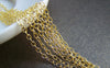 Accessories - 16ft (5m) Of Gold Tone Steel Oval Cable Chain Link 1.6mm A2734