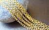 Accessories - 16ft (5m) Of Gold Tone Steel Oval Cable Chain Link 1.6mm A2734