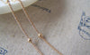 Accessories - 16ft (5m) Of KC Gold Rose Gold Tone Brass Satellite Chain Bead Ball Curb Chain 1.2mm A4592