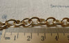 Accessories - 16ft (5m) Of KC Gold Rose Gold Tone Steel Oval Chain Link 7.5x10mm A6438