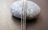 Accessories - 16ft (5m) Of Platinum White Gold Tone Brass Bead Chain 1.2mm A3935