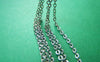 Accessories - 16ft (5m) Of Platinum White Gold Tone Brass Flat Oval Cable Chain Link 1.5mm A3949
