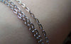 Accessories - 16ft (5m) Of Platinum White Gold Tone Brass Flat Oval Cable Chain Link 2mm A2004