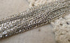 Accessories - 16ft (5m) Of Platinum White Tone Brass Figaro Chain Link 2.5x6mm A7441