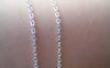 Accessories - 16ft (5m) Of Silver Tone Brass Flat  Link Oval Cable Chain 1.5mm A2006