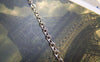 Accessories - 16ft (5m) Of Silver Tone Brass Flat Oval Chain Chain Link 2mm A2185