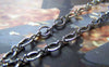 Accessories - 16ft (5m) Of Silvery Gray Nickel Tone Brass Figure 8 Connector Chain Soldered Links A4023