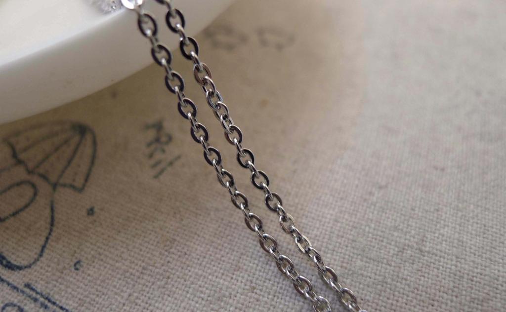 Accessories - 16ft (5m) Of Stainless Steel Flat Oval Cable Chain 1.9mm A7442