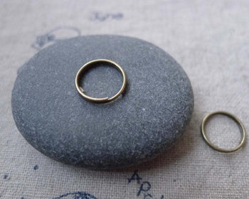 Accessories - 180 Pcs Of Antique Bronze Iron Split Rings 11mm A7713
