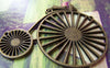 Accessories - 2 Pcs Antique Bronze 19th Century Vintage Bicycle Pendants Charms Large Size 60x75mm A1761