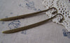 Accessories - 2 Pcs Antique Bronze Blank Bookmark Pendants 17x120mm A5328