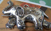 Accessories - 2 Pcs Antique Silver Elephant Pendants 40x56mm A1203