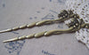 Accessories - 2 Pcs Of Antique Bronze Fish Hook Bookmarks 25x128mm A4920