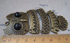 Accessories - 2 Pcs Of Antique Bronze Owl Pendants In Five Parts 40x92mm A2235