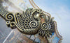 Accessories - 2 Pcs Of Antique Bronze Phoenix Hook Bookmarks 26x132mm  A4919