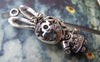 Accessories - 2 Pcs Of Antique Silver Filigree Rabbit Charms Pendants 15x38mm A1142
