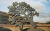 Accessories - 2 Pcs Of Birds On Tree Pendants Connectors Charms Antique Bronze Finish 57x67mm A285