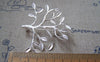 Accessories - 2 Pcs Of Matte Silver Brass Tree Shawl Pin Safety Pin Brooch 32x36mm A2229
