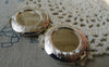 Accessories - 2 Pcs Of Platinum White Gold Tone Round Bezel Photo Lockets 32mm A5605
