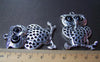 Accessories - 2 Pcs Of Tibetan Silver Antique Silver Owl Pendants 33x50mm A1841