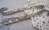Accessories - 2 Pcs Of Tibetan Silver Flower Bookmarks 21x121mm Double Sided A2327