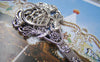 Accessories - 2 Pcs Of Tibetan Silver Love Birds Heart Bookmarks 131mm A4921
