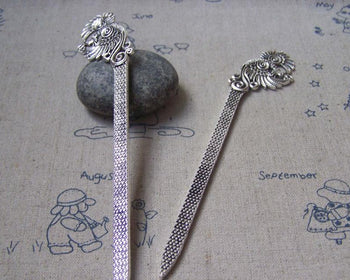 Accessories - 2 Pcs Of Tibetan Silver Phoenix Bird Bookmark Charms 131mm A4924