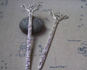 Accessories - 2 Pcs Of Tibetan Silver Two Love Birds Bookmarks 131mm  A4923