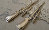 Accessories - 2 Pcs Silver Sniper Gun Rifle Pendants Charms  27x120mm A7486