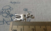 Accessories - 20 Flat Deer Charms Antique Silver Deer Pendants  10x17mm A6528