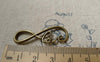 Accessories - 20 Pcs Antique Bronze Curved Bracelet Connector Charms  13x38mm A6417