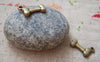 Accessories - 20 Pcs Antique Bronze Dog Bone Pet Ornament Charms 7x14mm A1198