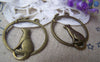Accessories - 20 Pcs Antique Bronze Filigree Cat And Mouse Round Charms 25x31mm A655