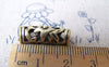 Accessories - 20 Pcs Antique Bronze Filigree Flower Curved Tube Connectors  7x20mm A442