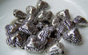 Accessories - 20 Pcs Antique Silver 3D Heart Beads  10x12mm A903