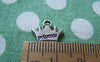 Accessories - 20 Pcs Antique Silver Crown Charms Double Sided 10x12mm A768
