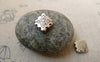 Accessories - 20 Pcs Antique Silver Diamond Shape Rondelle Beads 11x12mm  A6228