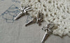 Accessories - 20 Pcs Antique Silver Fairy Charms 16x25mm Double Sided  A6569