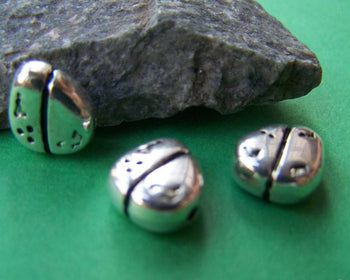 Accessories - 20 Pcs Antique Silver Irregular Beads  9x10mm A1033